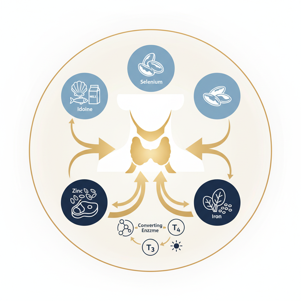 The Ultimate Thyroid Nutrition Optimization Guide: Restoring Energy and Balance - Infographic illustration